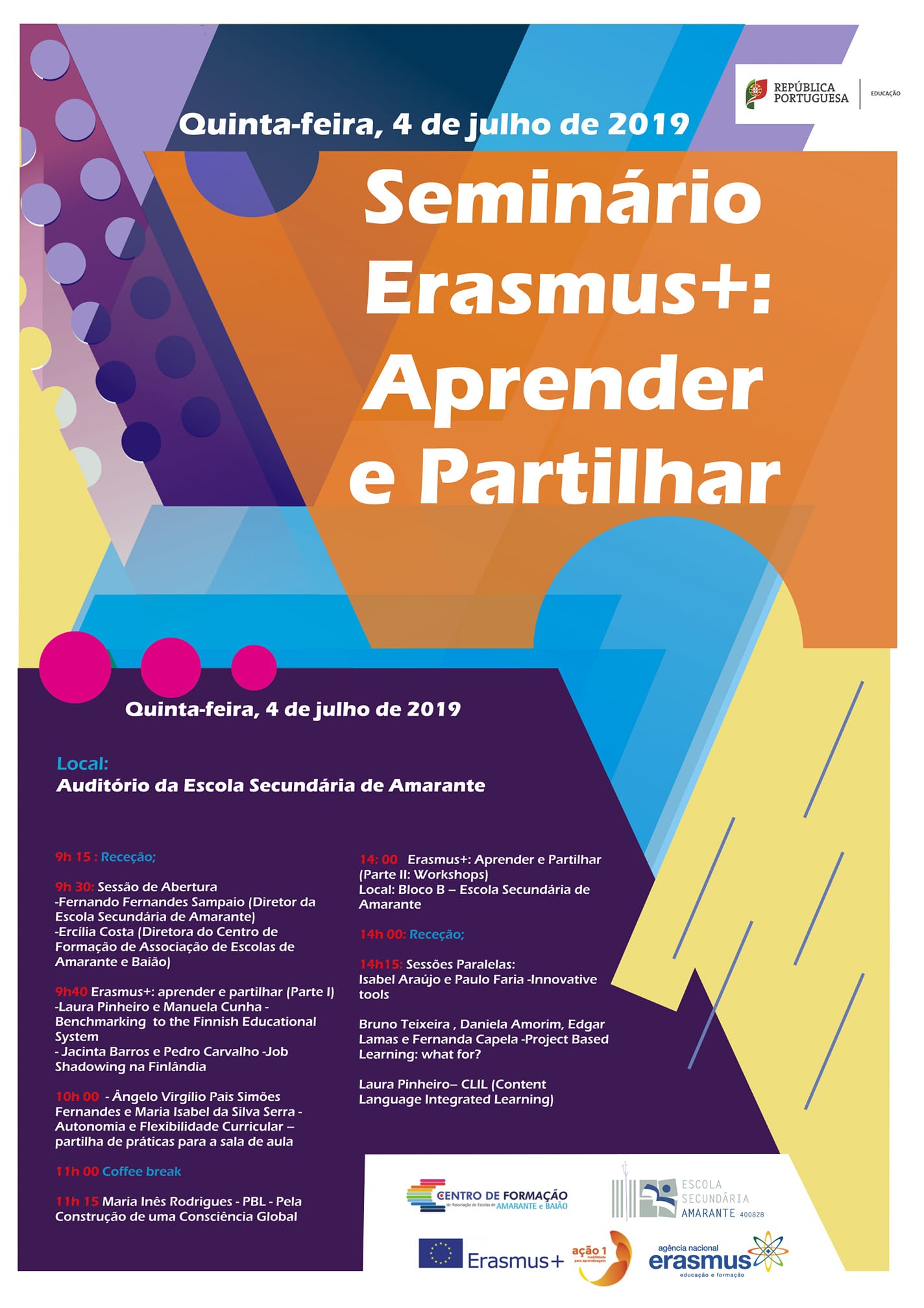 Seminário: “Erasmus+: aprender e partilhar”